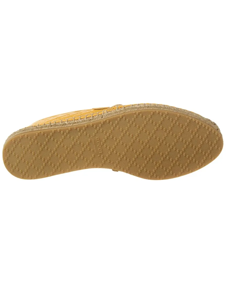 Gucci GG Leather Espadrille