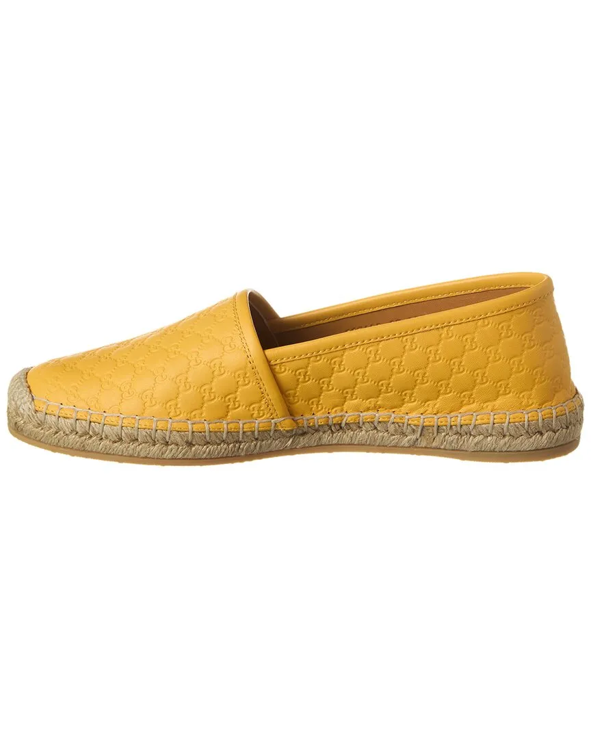 Gucci GG Leather Espadrille