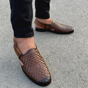 Hedgez Peshawari Woven Sandal-7705