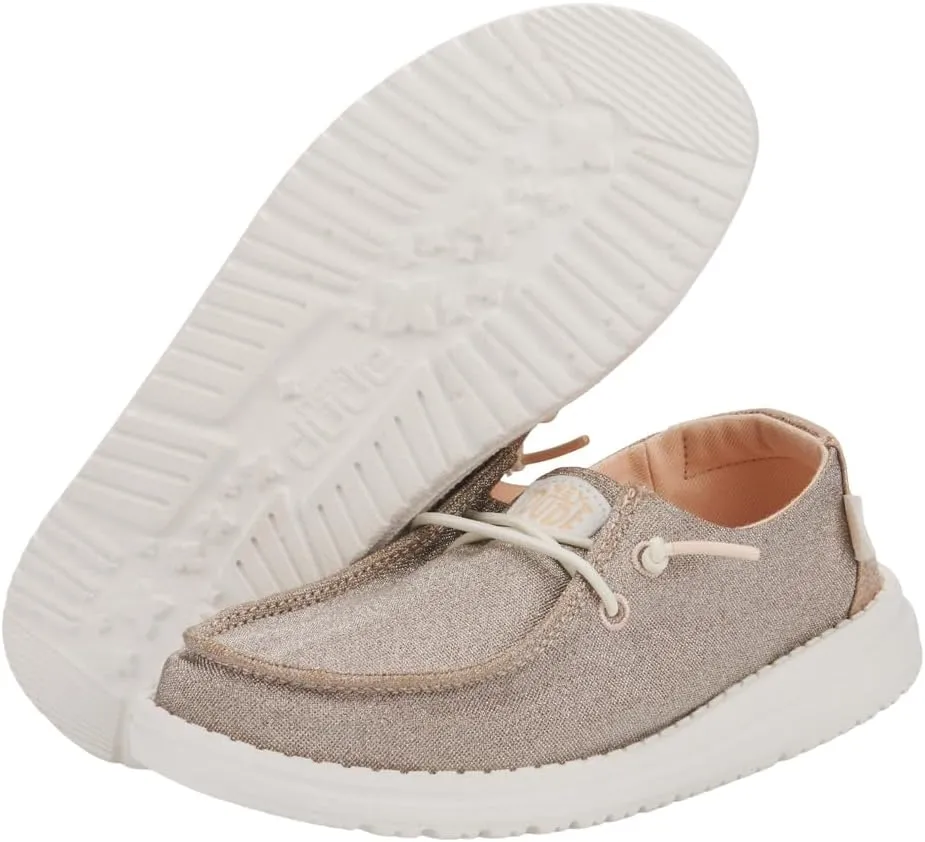 Hey Dude Unisex-Child Wendy Sparkle Kids Loafer