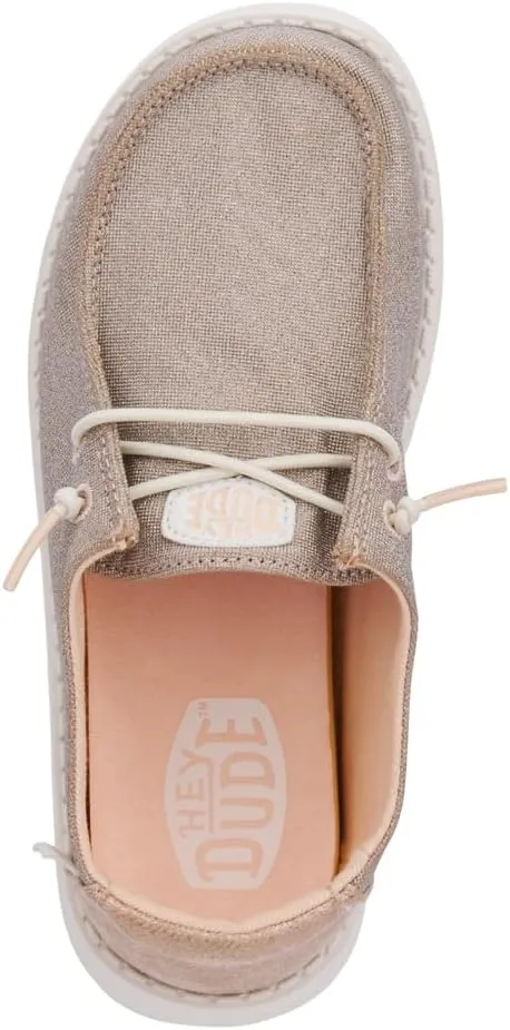 Hey Dude Unisex-Child Wendy Sparkle Kids Loafer