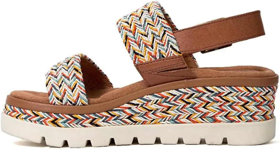 Jambu Womens Destiny Braided Sling Back Casual Sandals Casual Mid Heel 2-3" - Black