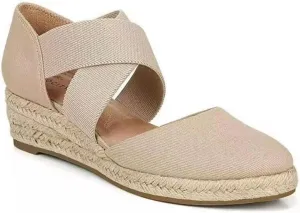 JITUUE Women's Ankle Strap Closed Toe Espadrille Wedge Heels Sandals Platform Chunky Mid-Heel Outdoor Ladies Loafers