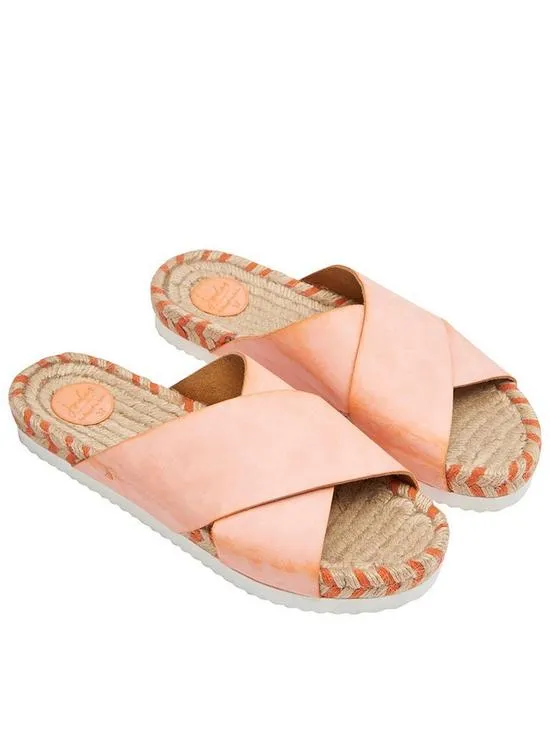 Joules Shoreside Cross-Over Slider Flat Womens Sandal