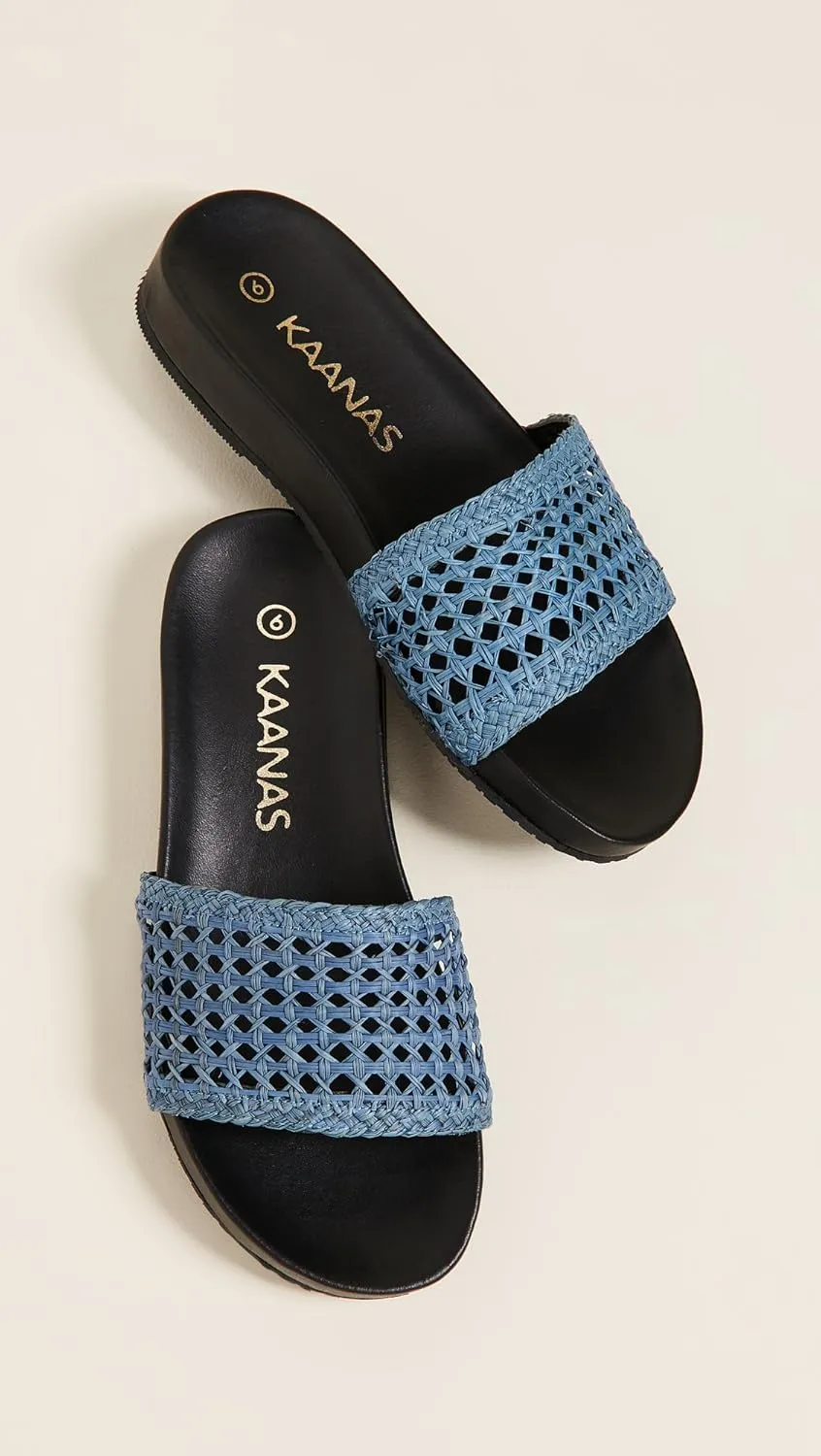 KAANAS Women's Akumal Woven Pool Slide Sandal