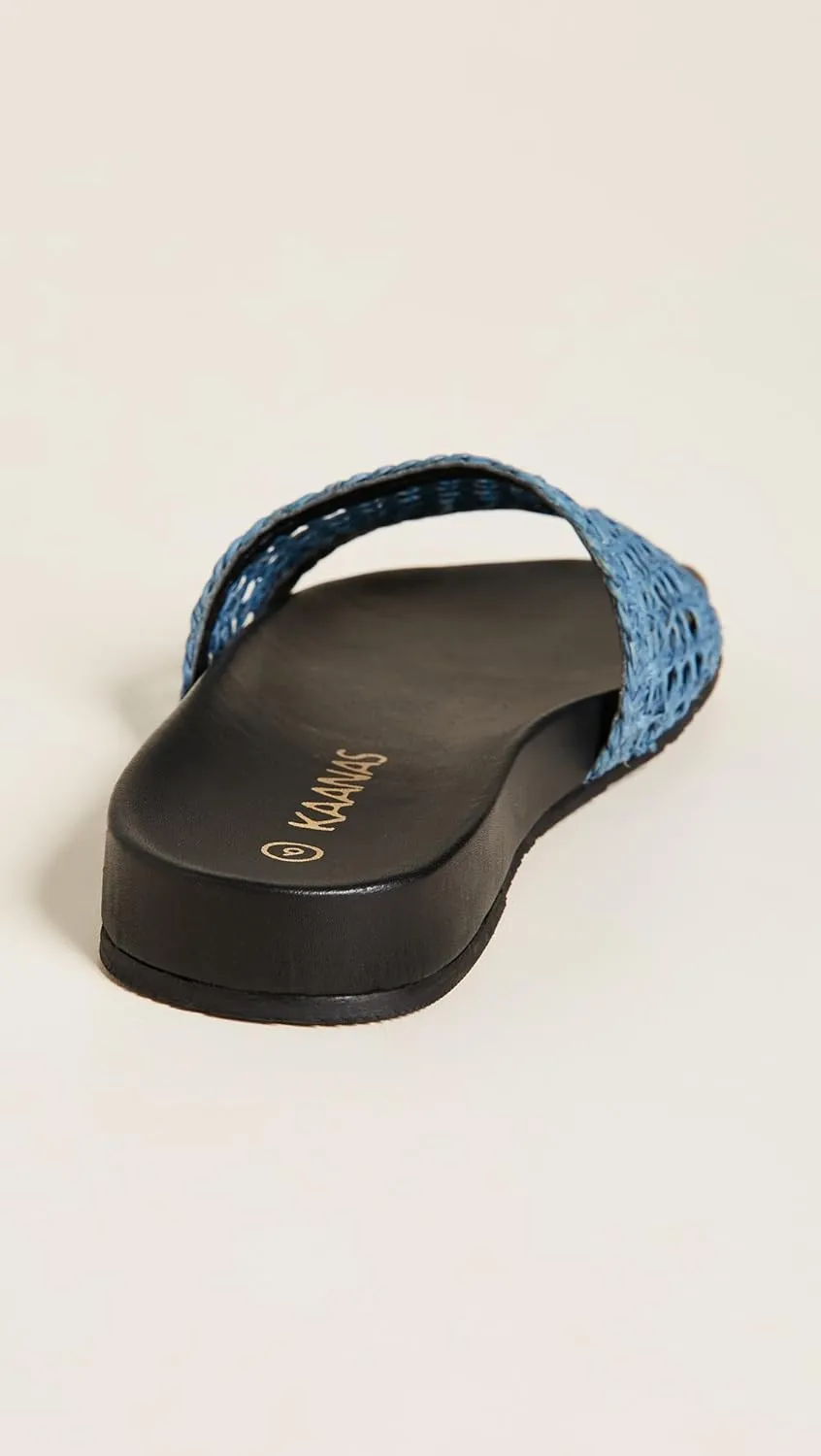 KAANAS Women's Akumal Woven Pool Slide Sandal
