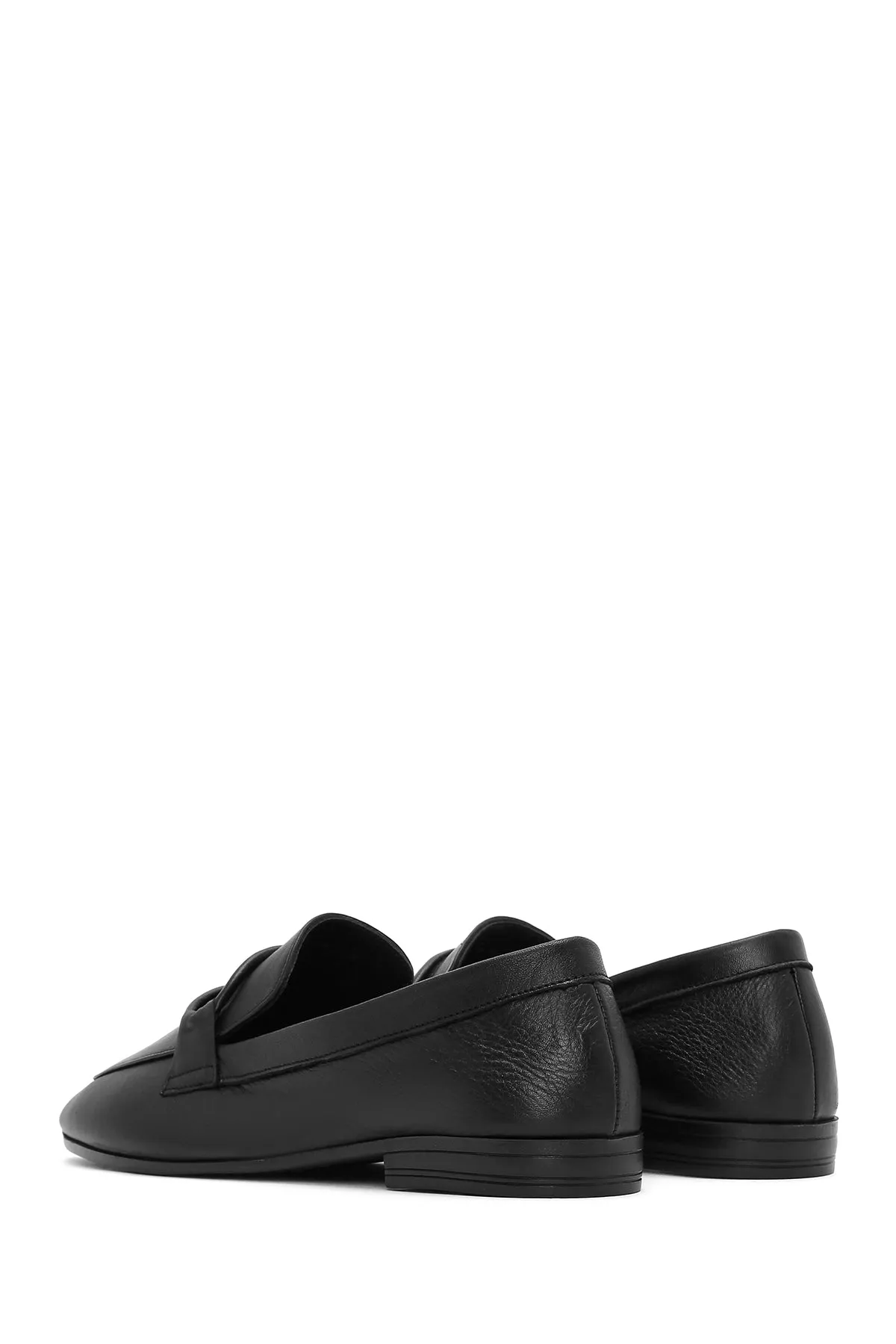 Kadın Siyah Deri Casual Loafer