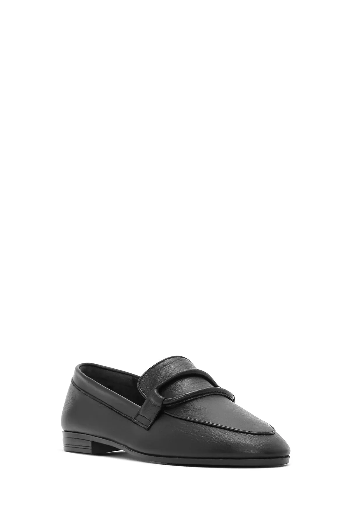 Kadın Siyah Deri Casual Loafer