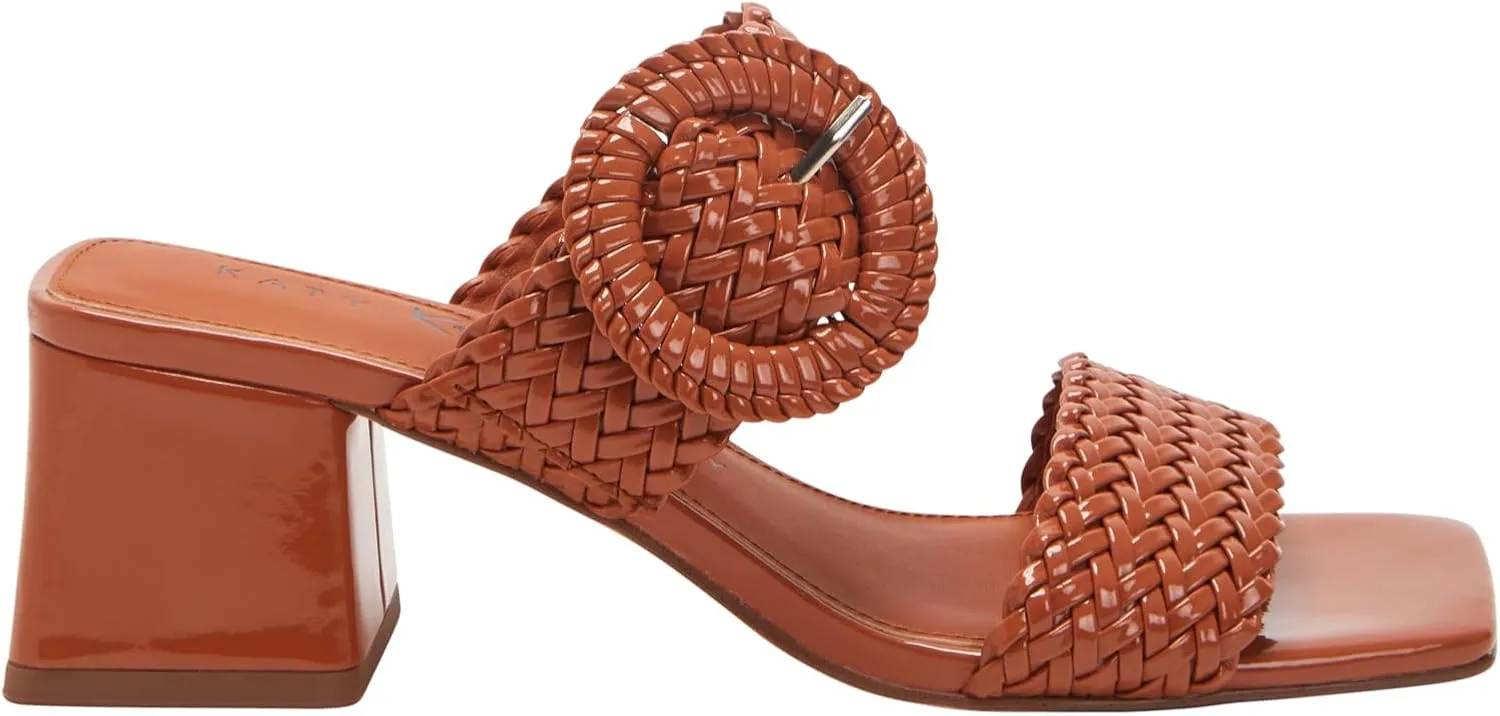 Katy Perry Women's GEMM Woven Block Heel Sandal Slide