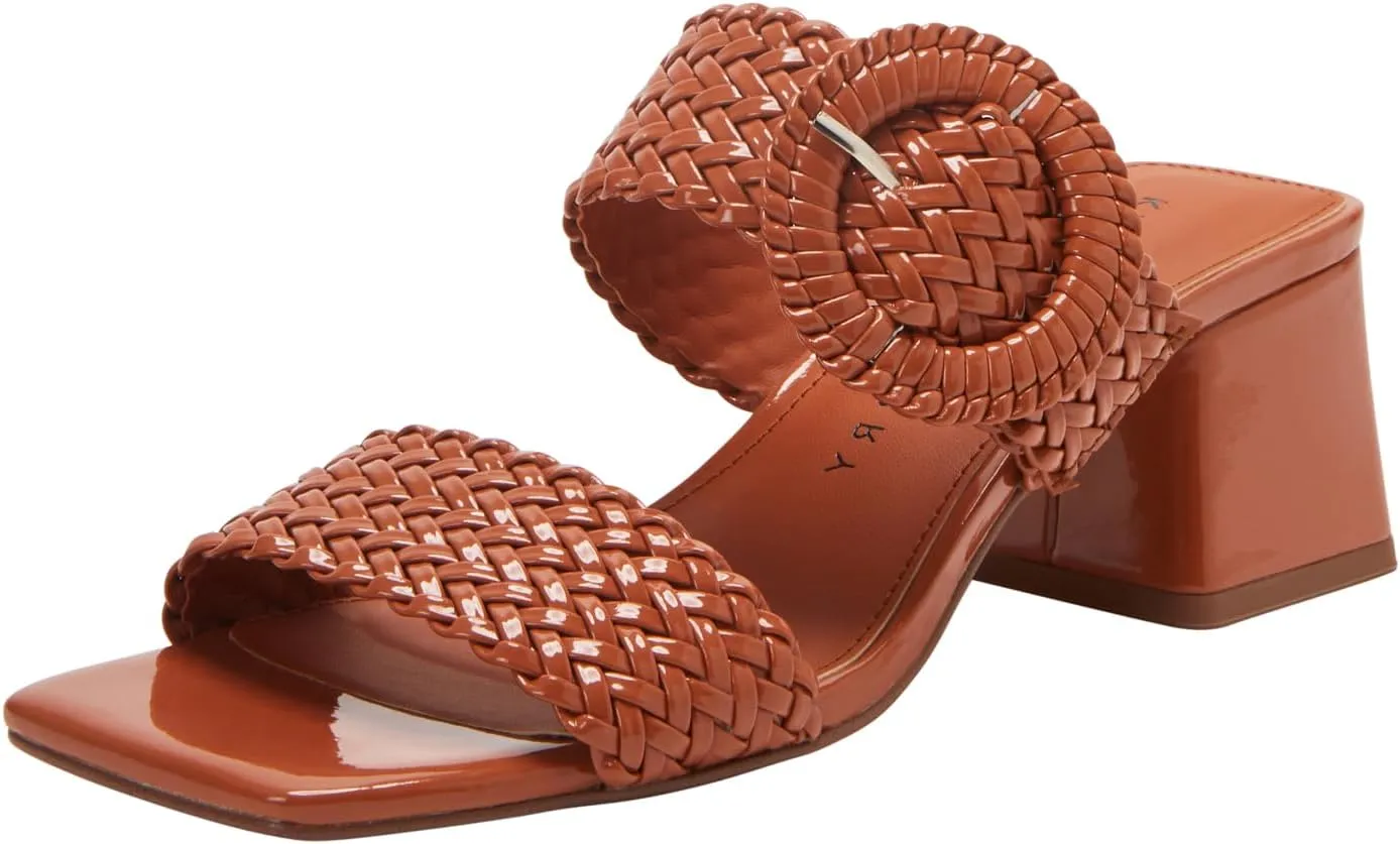 Katy Perry Women's GEMM Woven Block Heel Sandal Slide