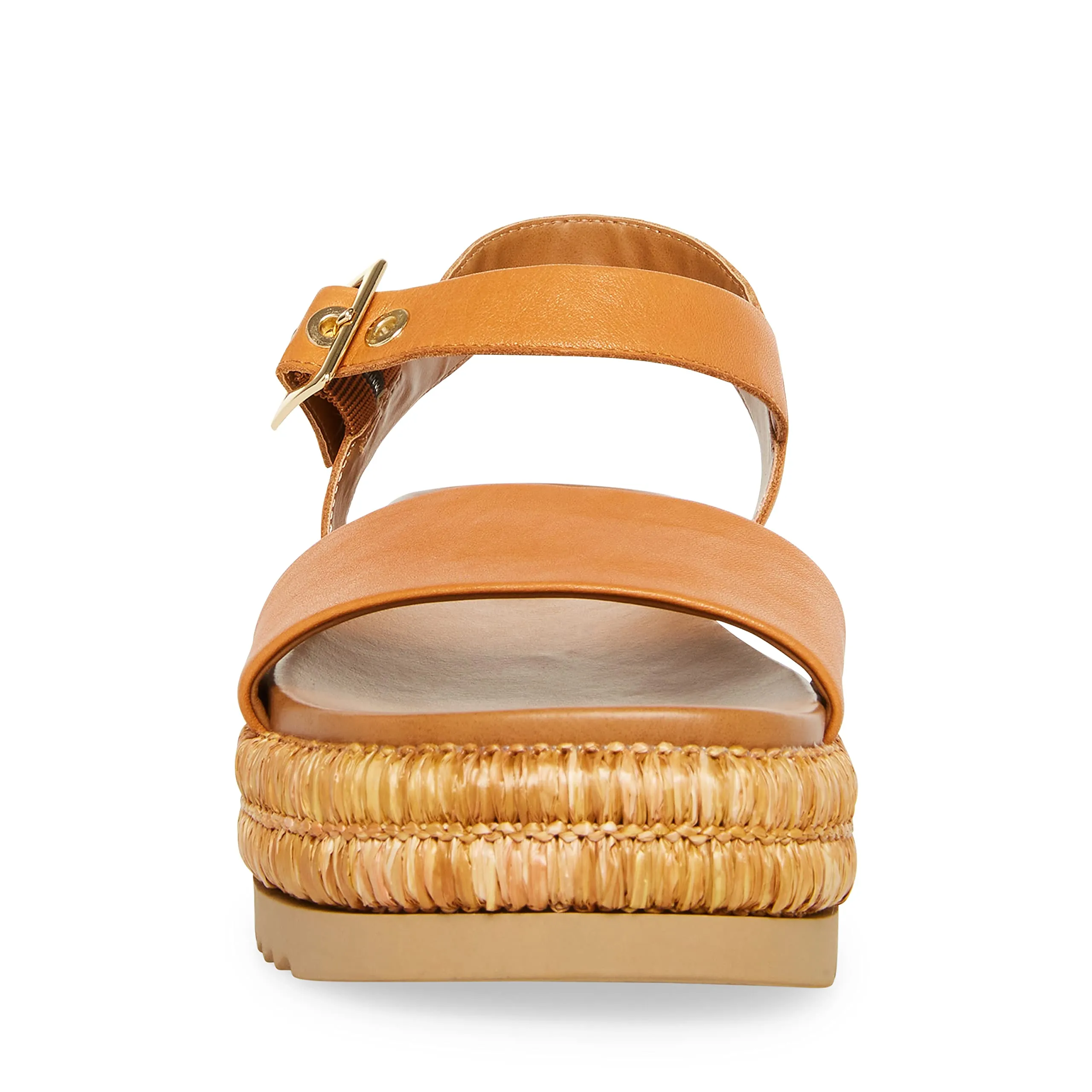 Leather Strap Huge savings Sandals Wedge Buy-more-save-more Platform Madden Ankle Malden Cognac Fashion Steve