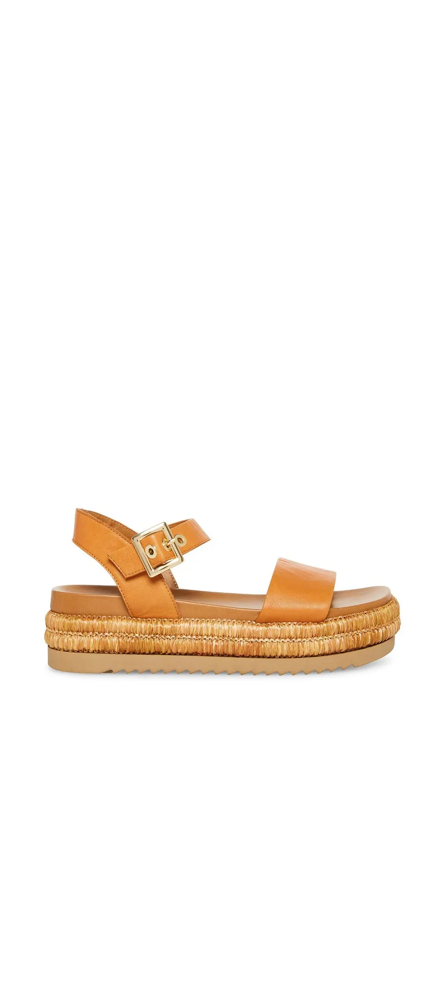 Leather Strap Huge savings Sandals Wedge Buy-more-save-more Platform Madden Ankle Malden Cognac Fashion Steve
