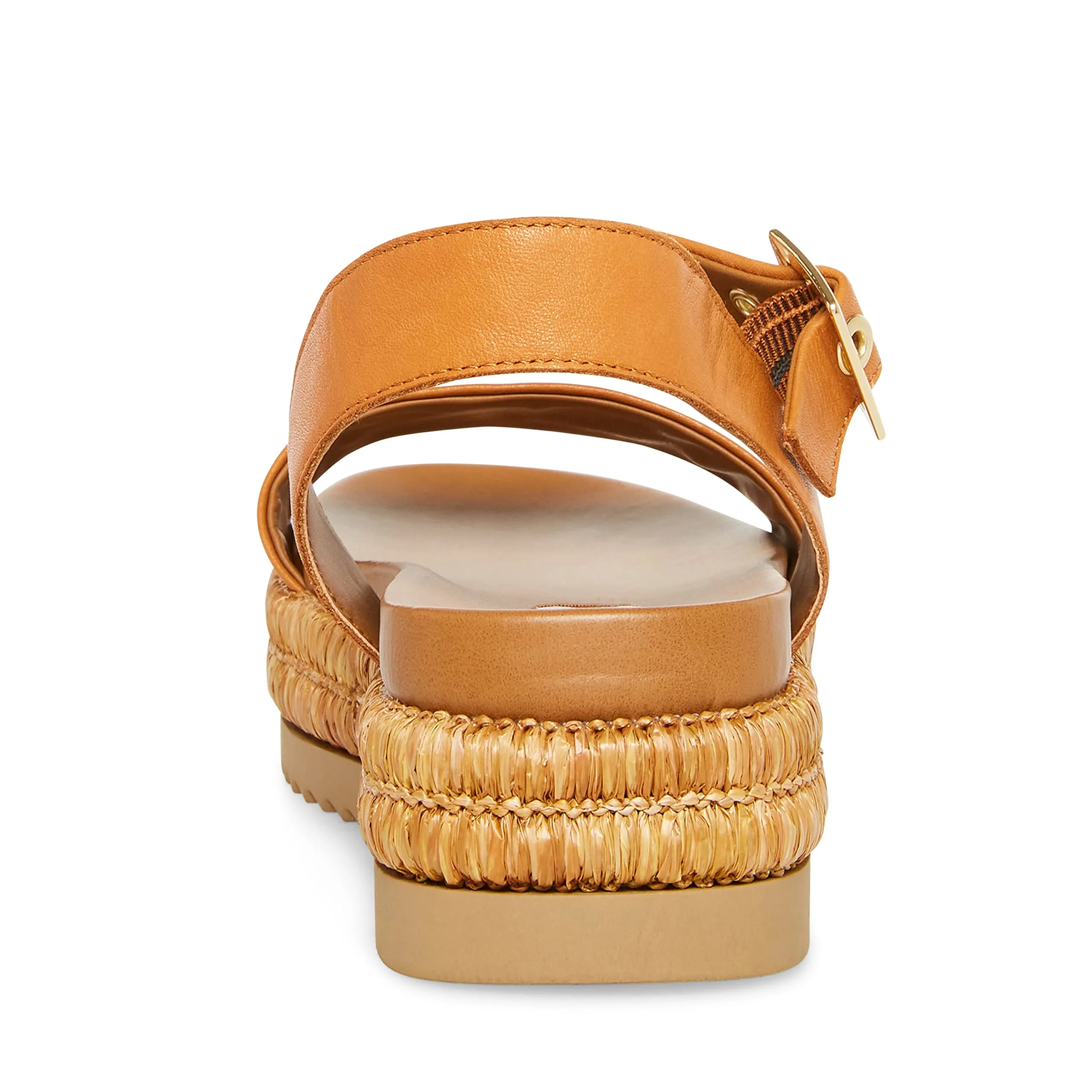 Leather Strap Huge savings Sandals Wedge Buy-more-save-more Platform Madden Ankle Malden Cognac Fashion Steve