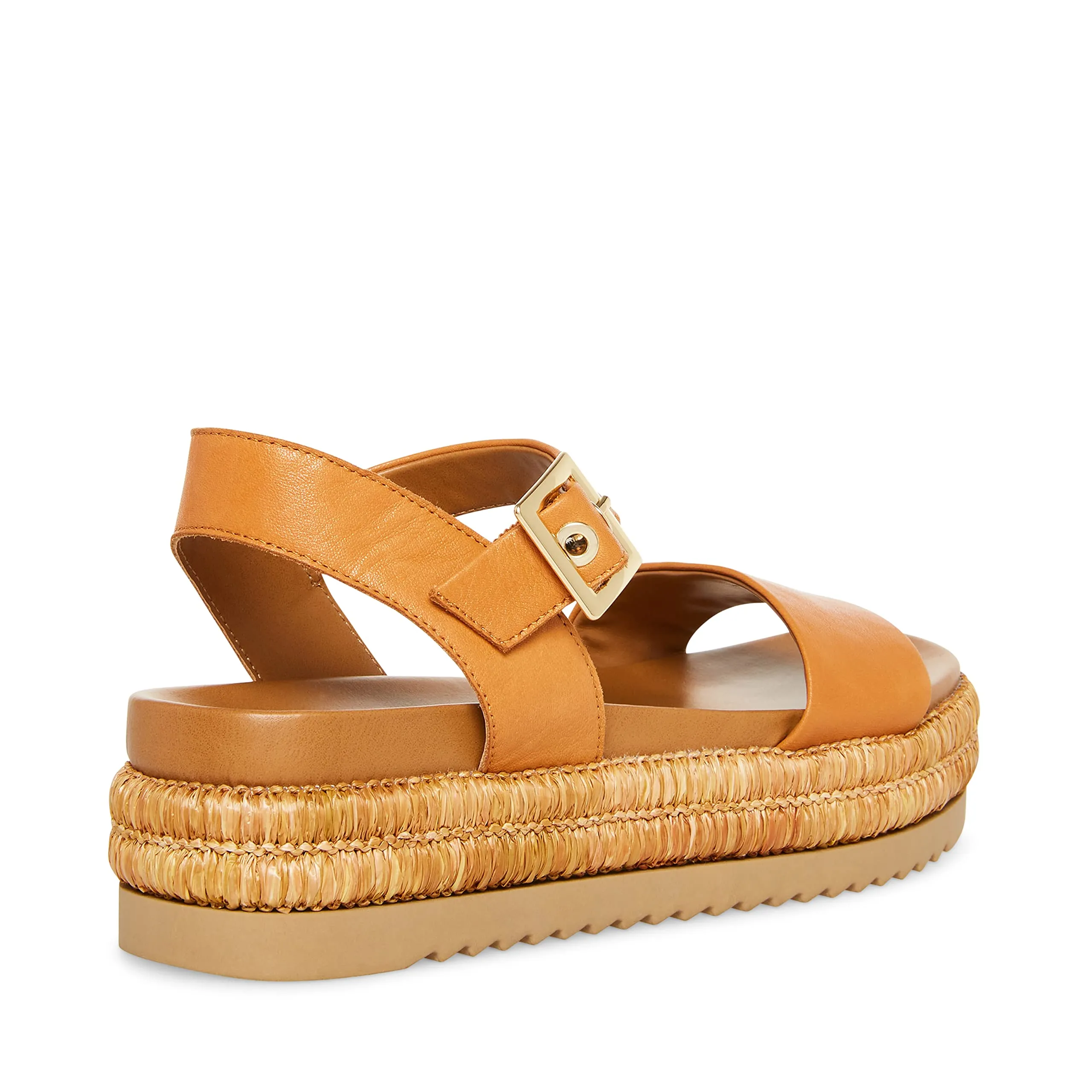 Leather Strap Huge savings Sandals Wedge Buy-more-save-more Platform Madden Ankle Malden Cognac Fashion Steve