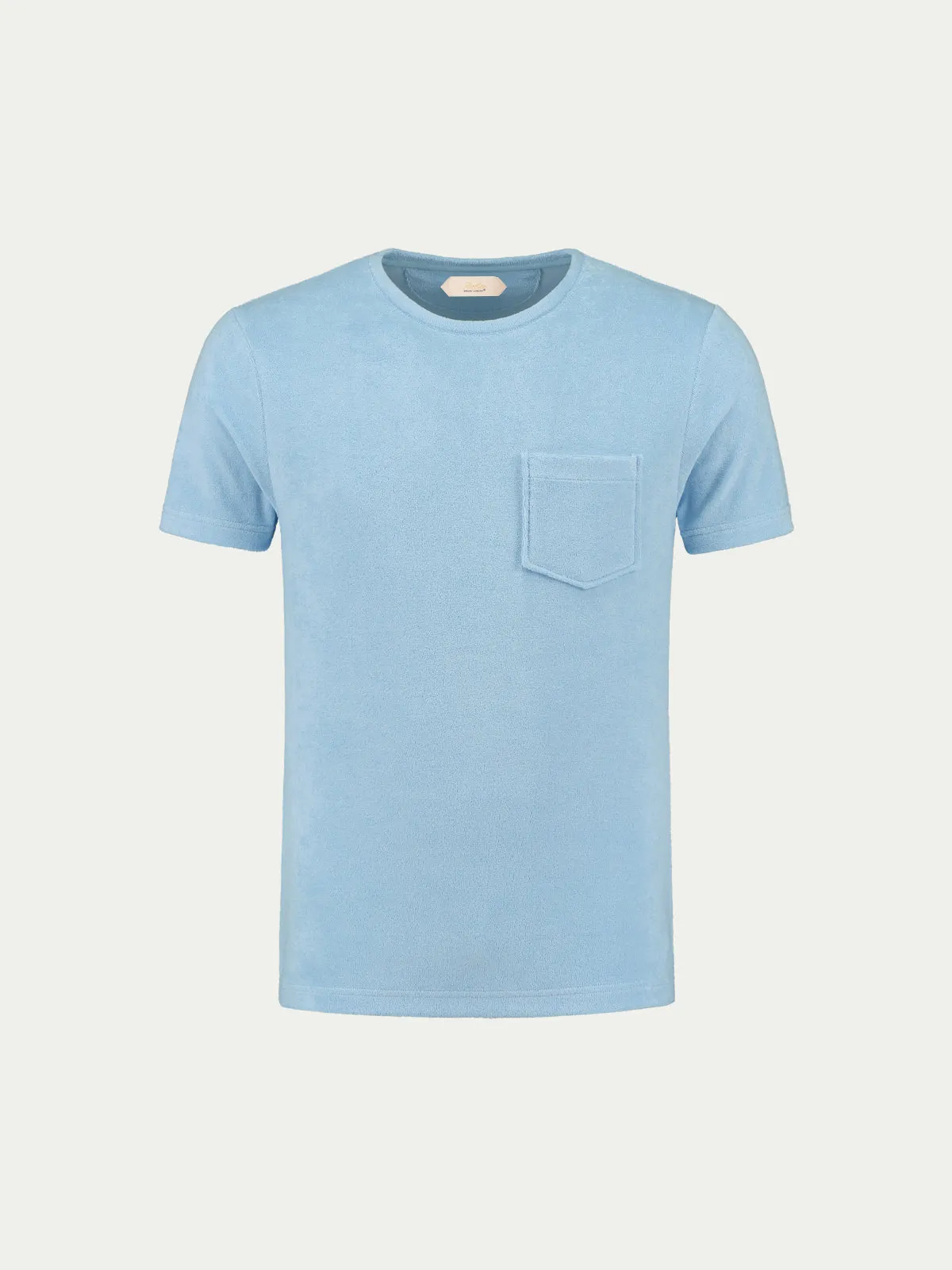 Light Blue Terry Towelling T-Shirt