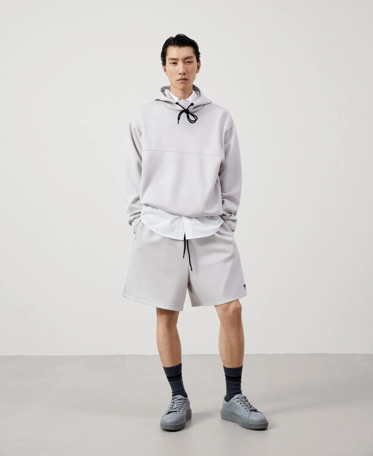 Light Grey Responsible Basic Leather Sneaker