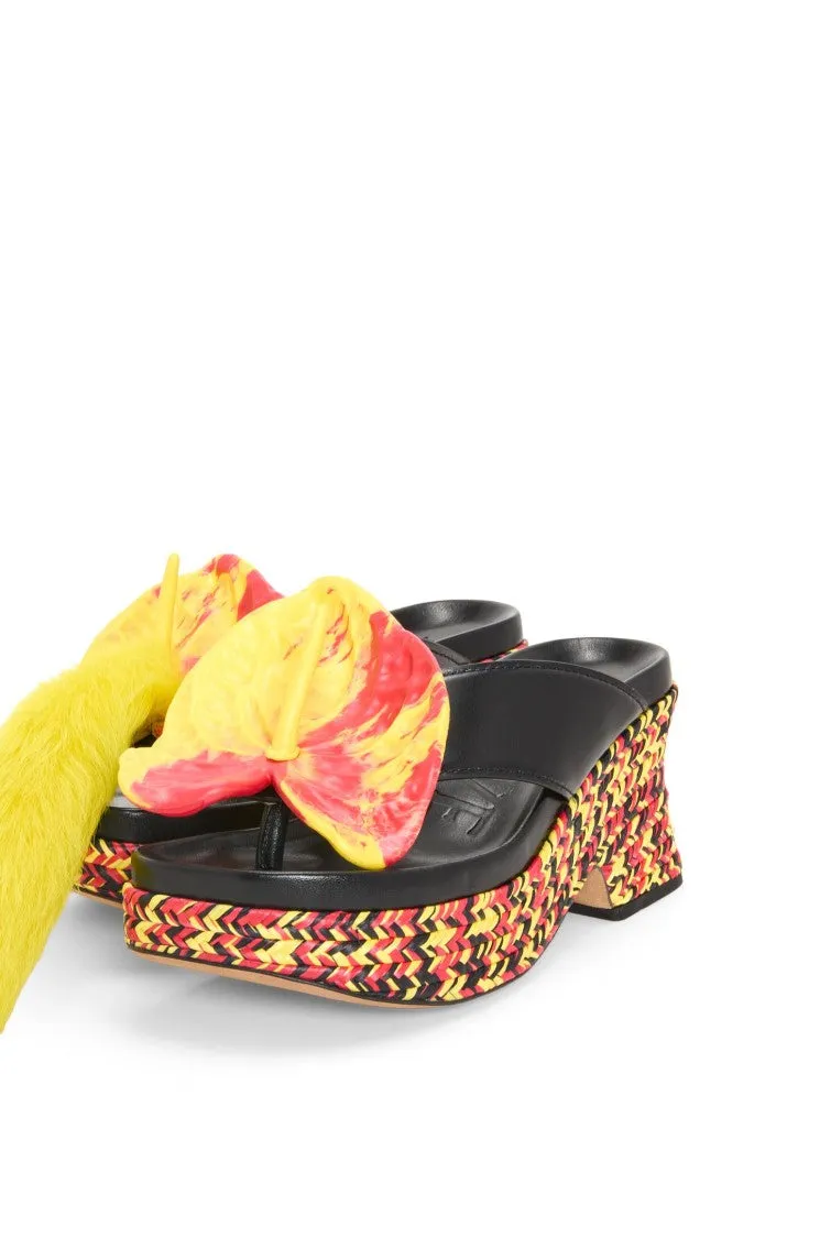 Loewe Petal Flatform Sandal 90