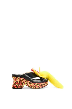 Loewe Petal Flatform Sandal 90
