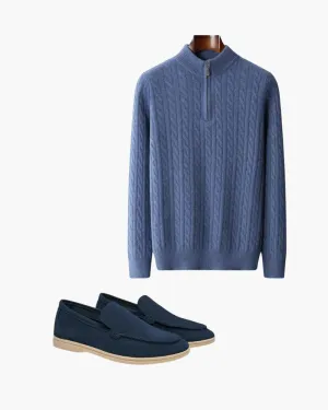 Loni | Comfortable Sweater with Loafer Set