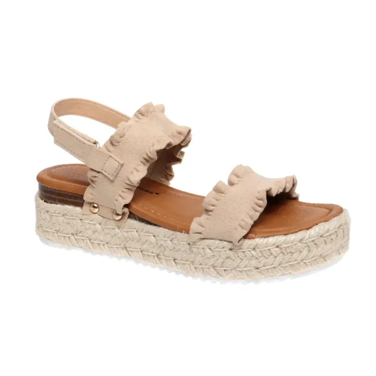 Magic-9 Platform Sandal in Nude