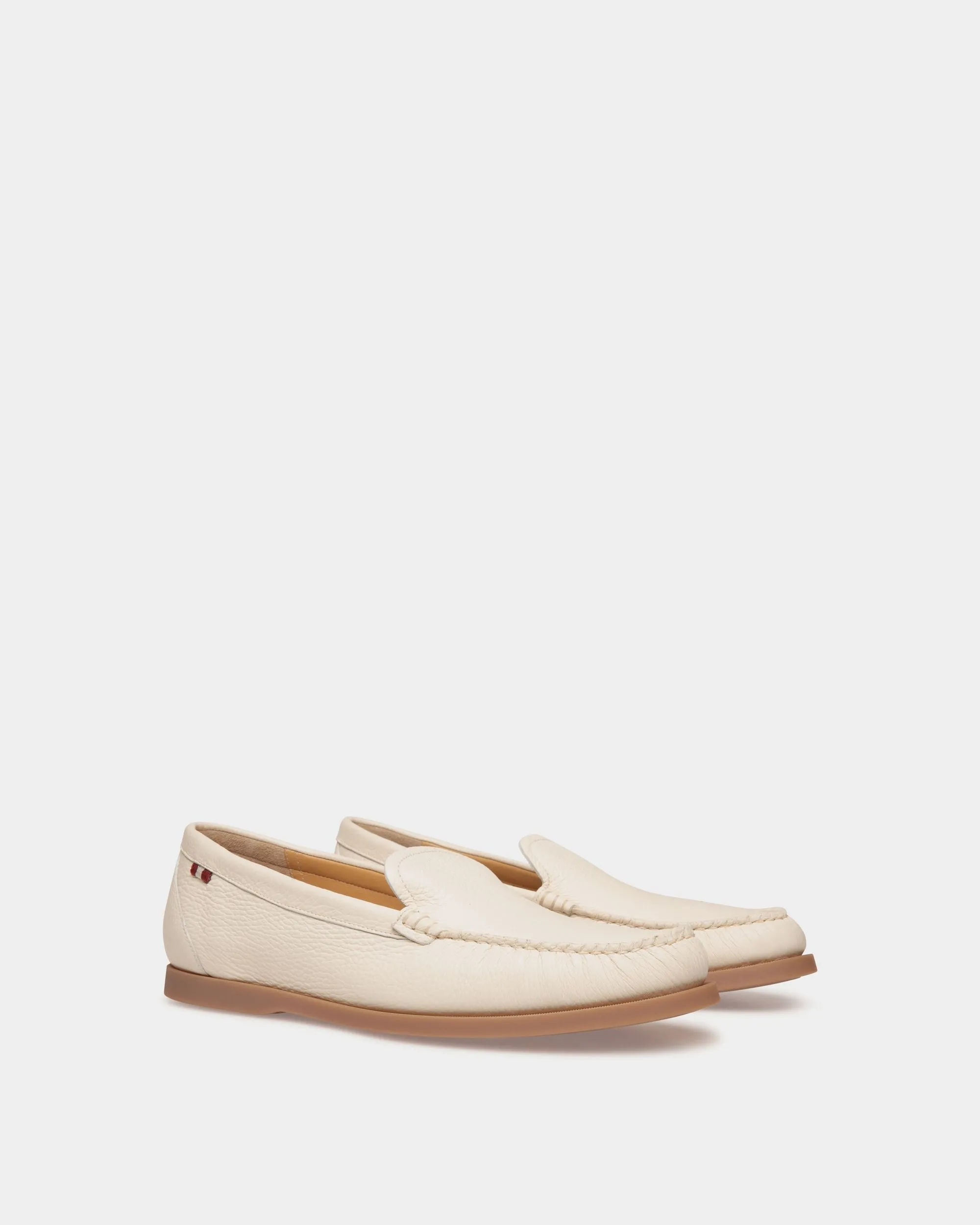 Nelson Loafer In Bone Deer Leather