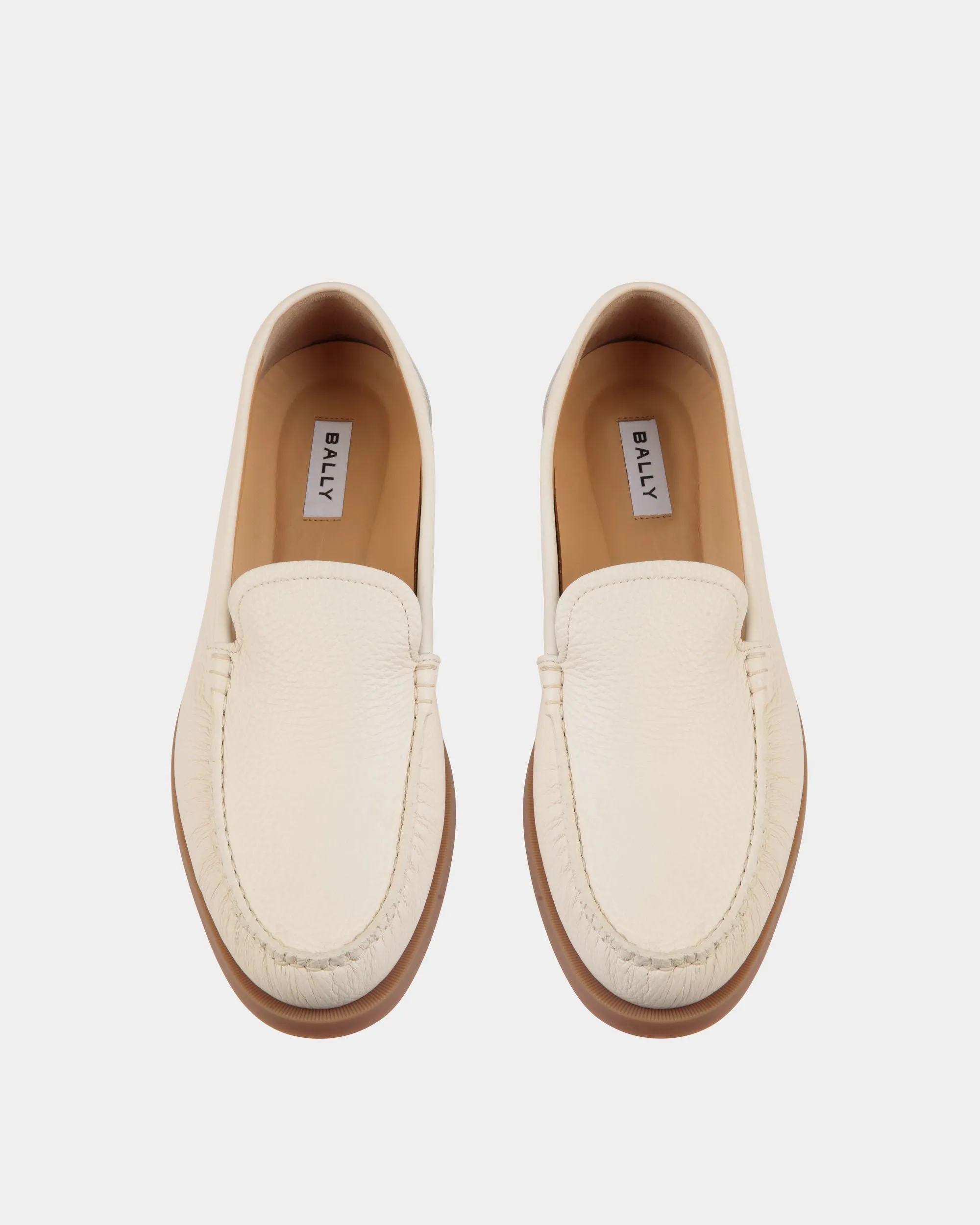 Nelson Loafer In Bone Deer Leather