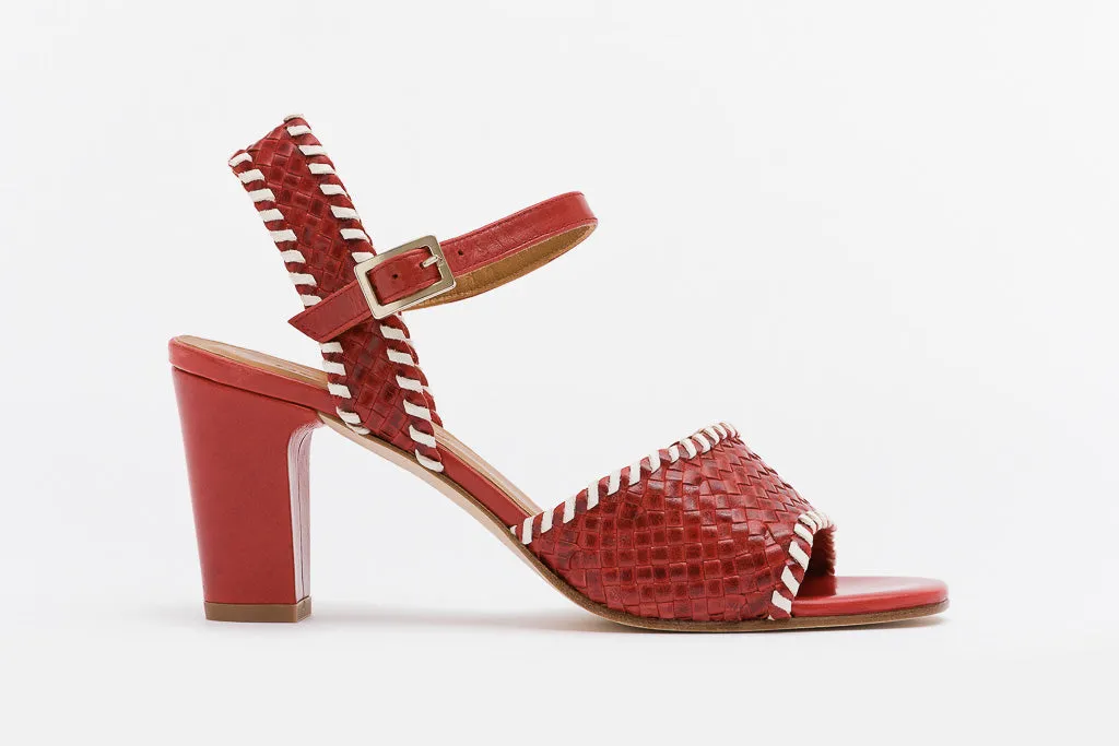 NETLA Red Woven Sandal