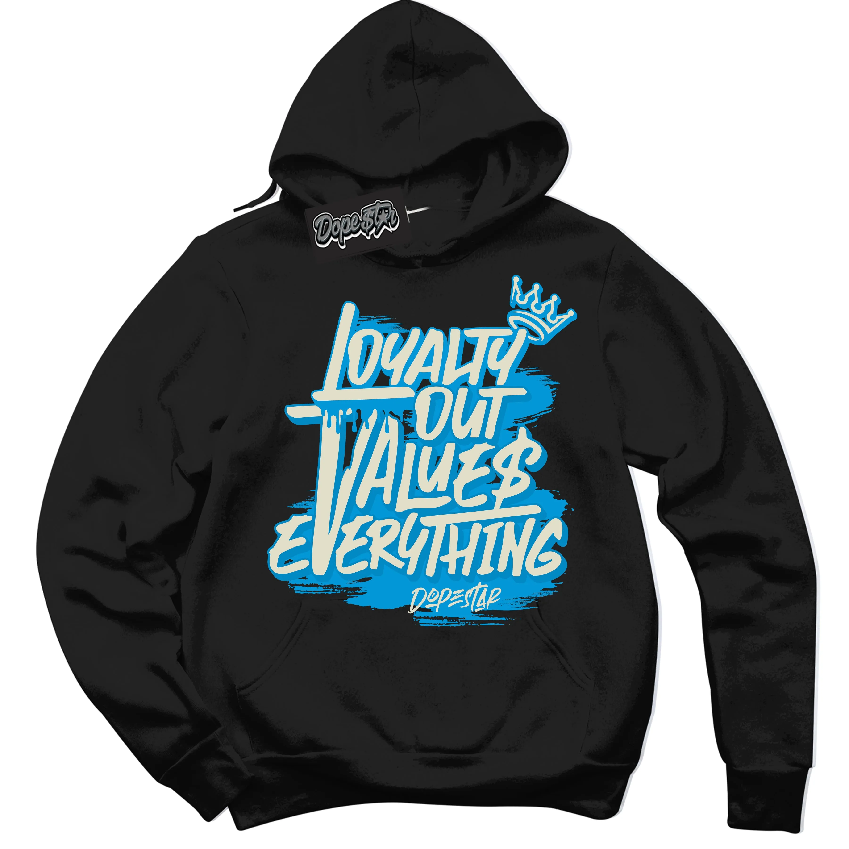 Next Nature Light Khaki Star Blue Dunk Sneaker Hoodie Loyalty Out Values Everything Graphic