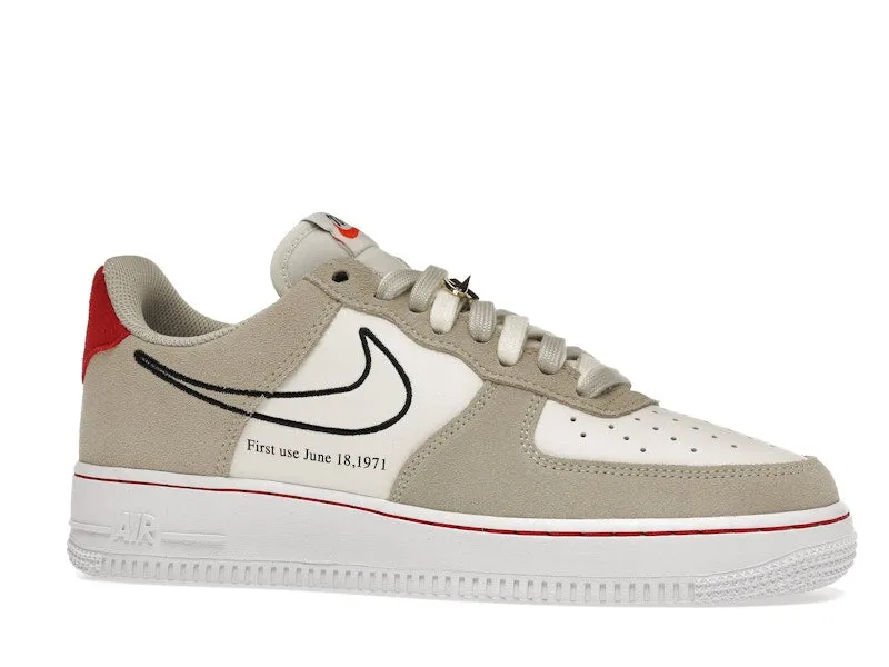 Nike Air Force 1 Low First Use Light Sail Red