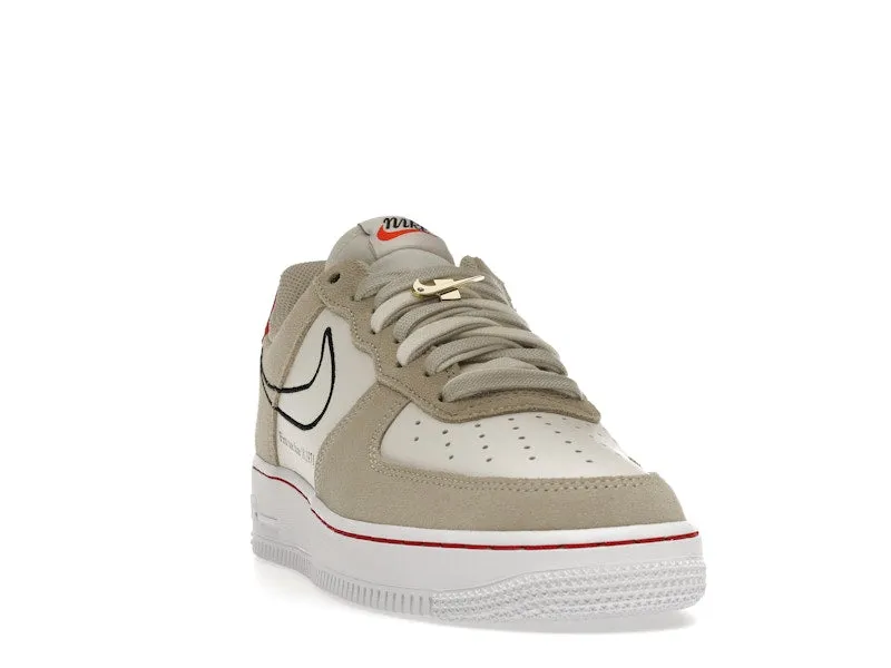 Nike Air Force 1 Low First Use Light Sail Red