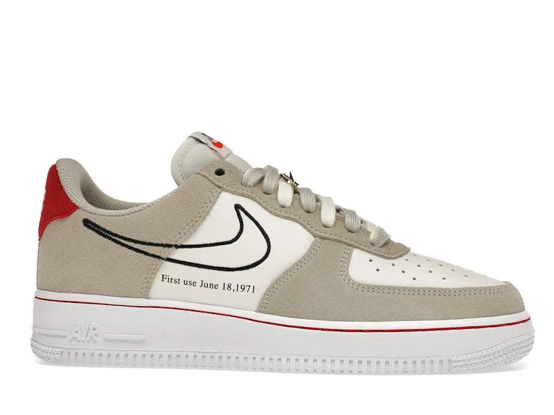 Nike Air Force 1 Low First Use Light Sail Red