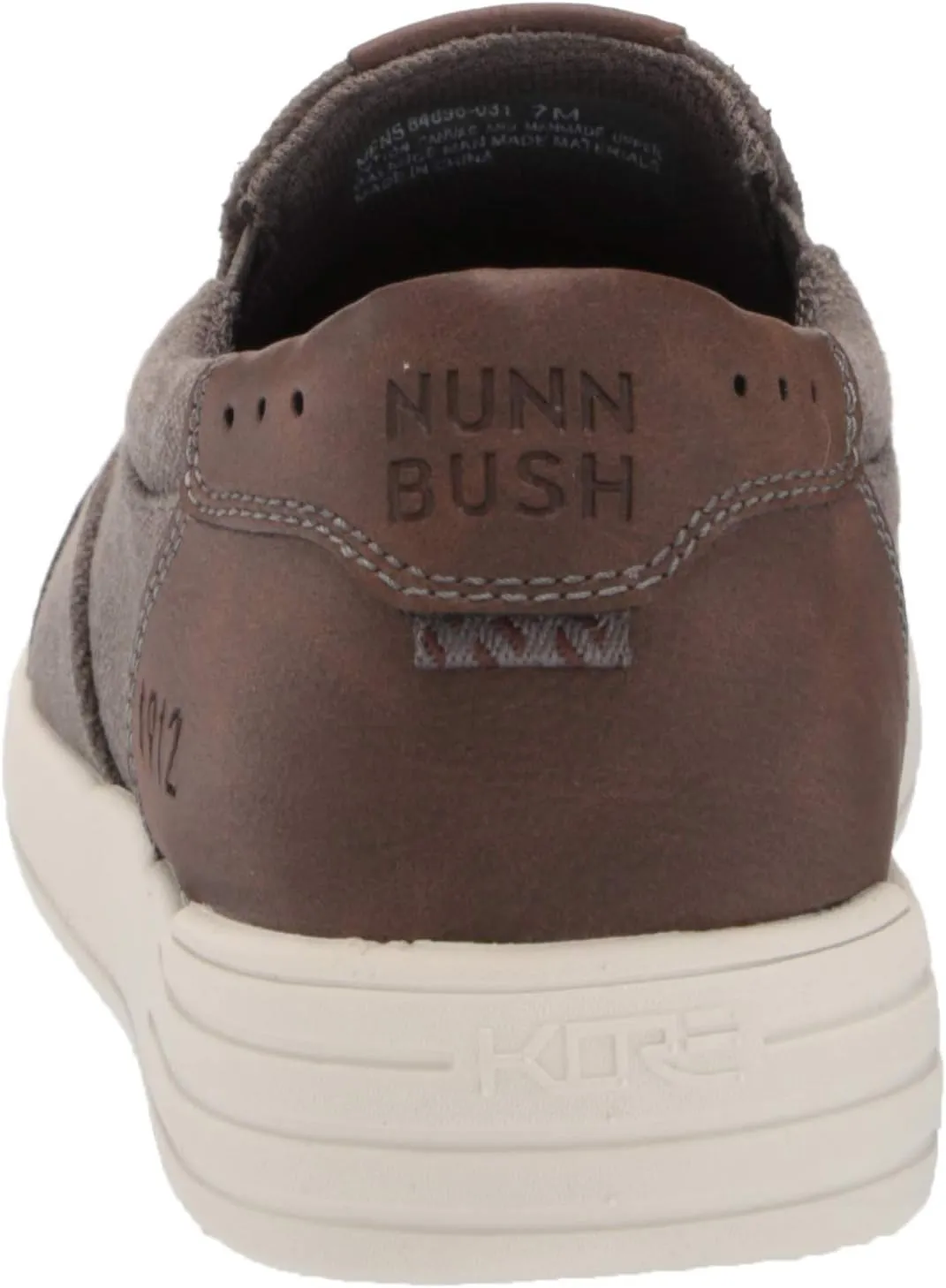 Nunn Bush Men's Kore City Walk Canvas Moc Toe Slip-on Sneaker