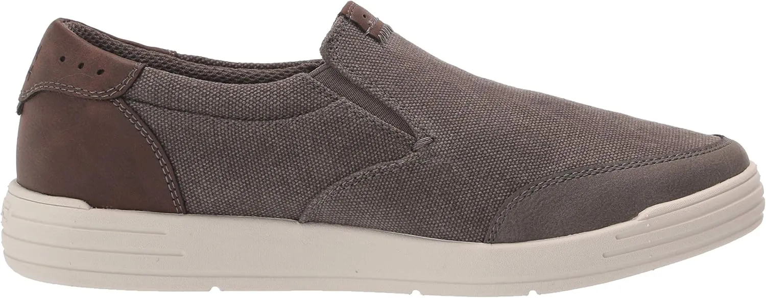 Nunn Bush Men's Kore City Walk Canvas Moc Toe Slip-on Sneaker