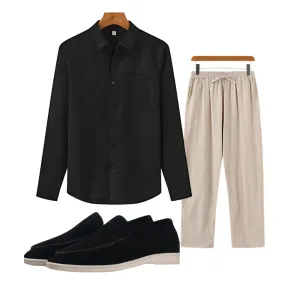 Old Money Style 3 Exclusive Pieces - Italian Version - Shirt   Pants   Loafer