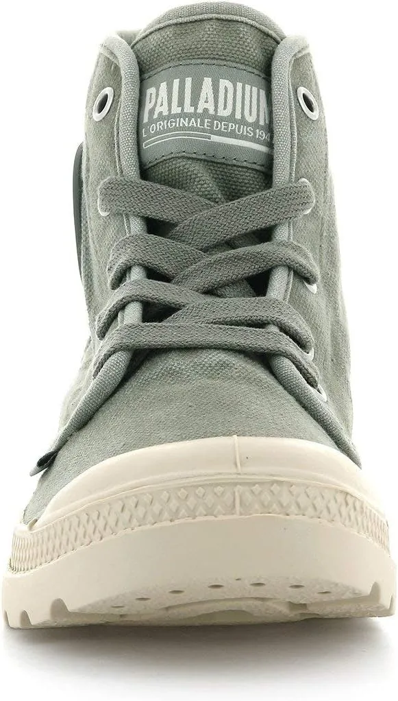 Palladium Women's Pampa Hi Boot, Vegan Canvas Lace Up Boot