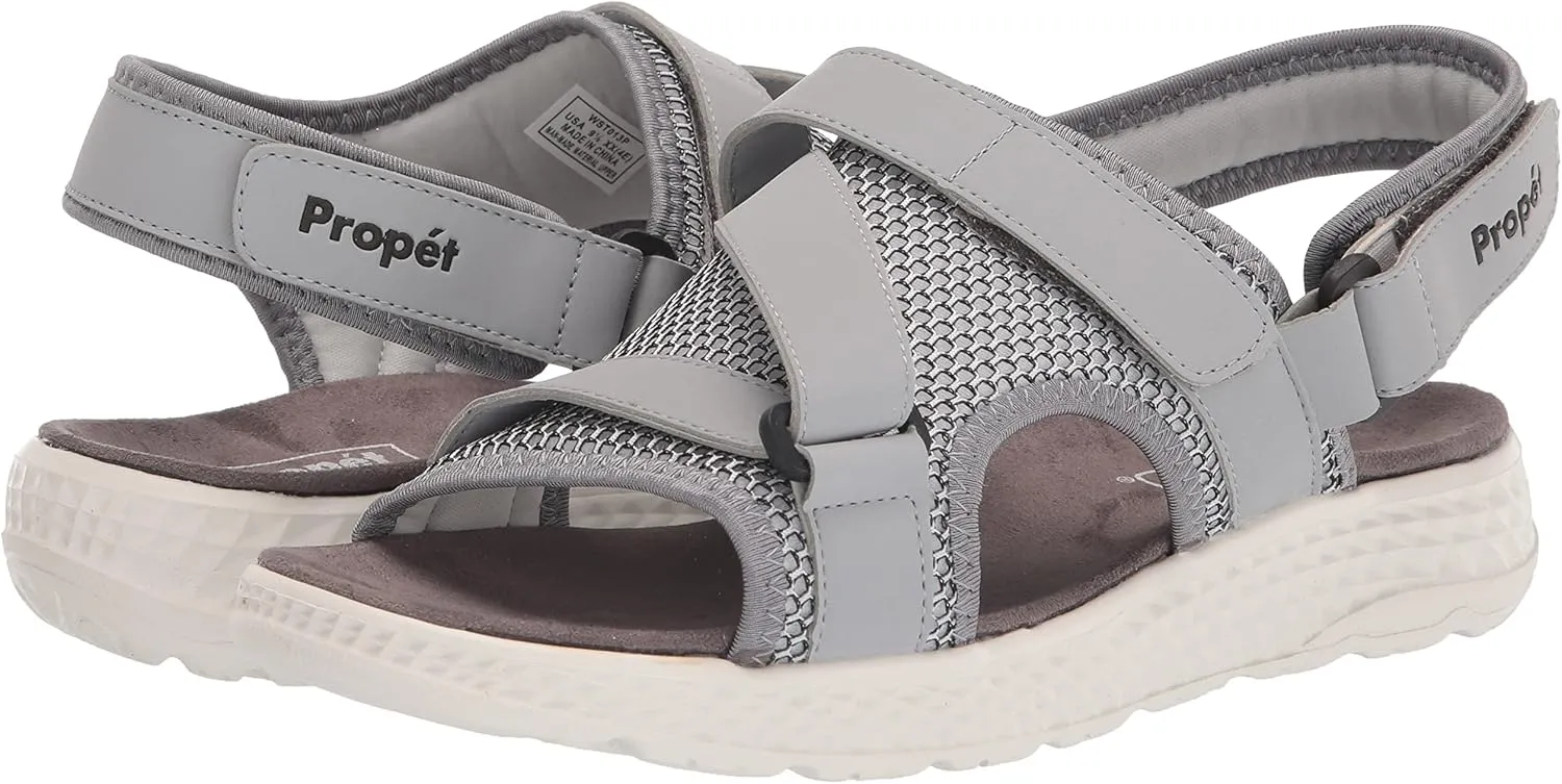 Propet Womens Travelactiv Sport Sling Back Strappy Casual Sandals Casual Low Heel 1-2" - Blue