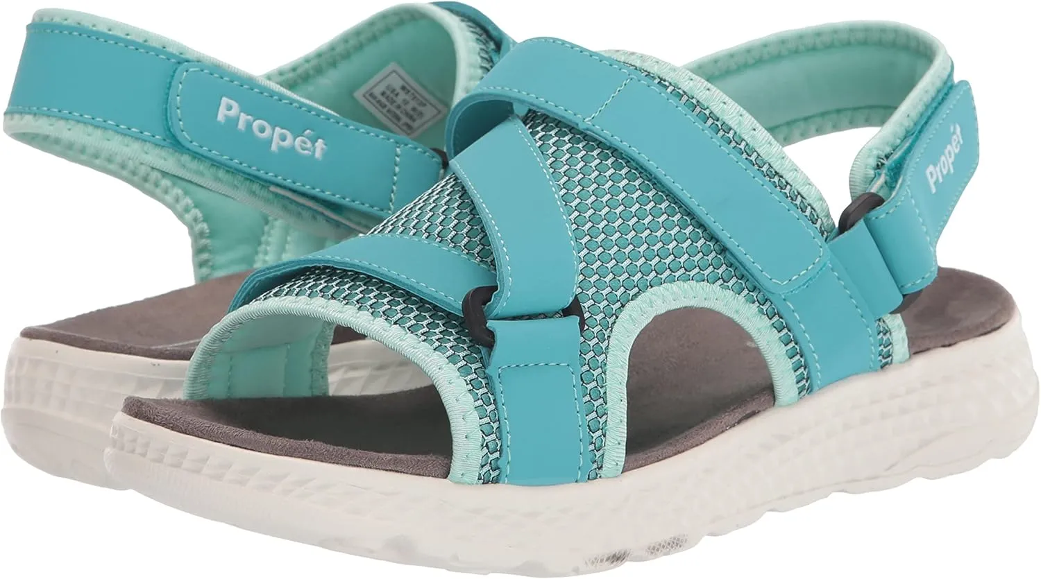 Propet Womens Travelactiv Sport Sling Back Strappy Casual Sandals Casual Low Heel 1-2" - Blue
