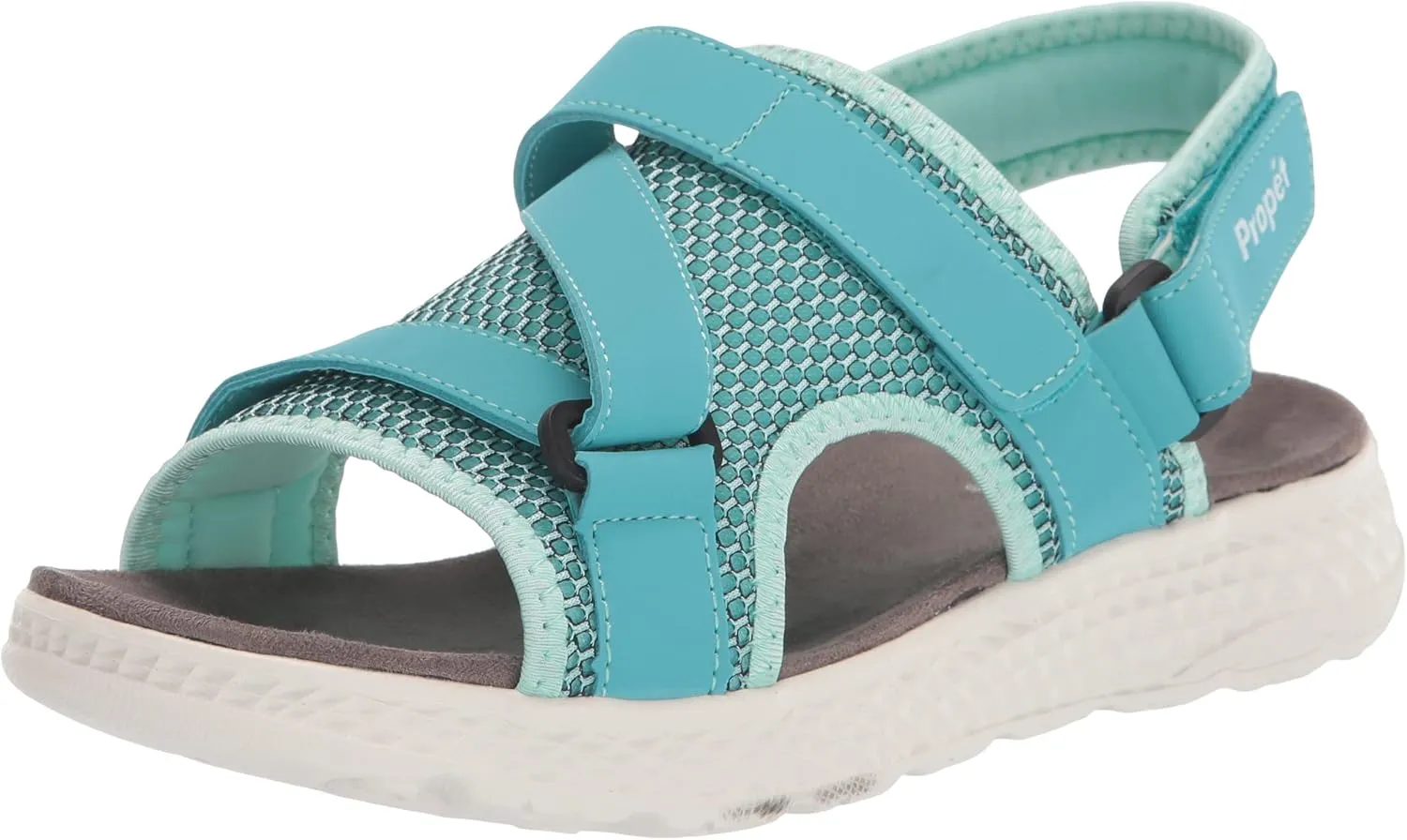 Propet Womens Travelactiv Sport Sling Back Strappy Casual Sandals Casual Low Heel 1-2" - Blue