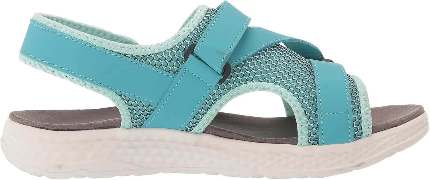 Propet Womens Travelactiv Sport Sling Back Strappy Casual Sandals Casual Low Heel 1-2" - Blue