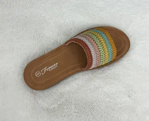 Rebekah Multi Color Slide Sandal