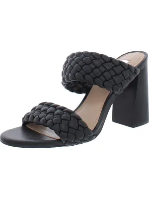 Sandals Black Steve Heeled Fashion Great deal Stacked Tielo Texture Slide Straps Madden Final clearance