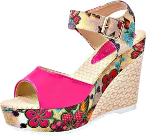 Sandals Wedge Dressy Heeled Sandals 2024 Straw Summer Boho Ladies Spring Espadrille Trendy Platform Wedge Spring 2024