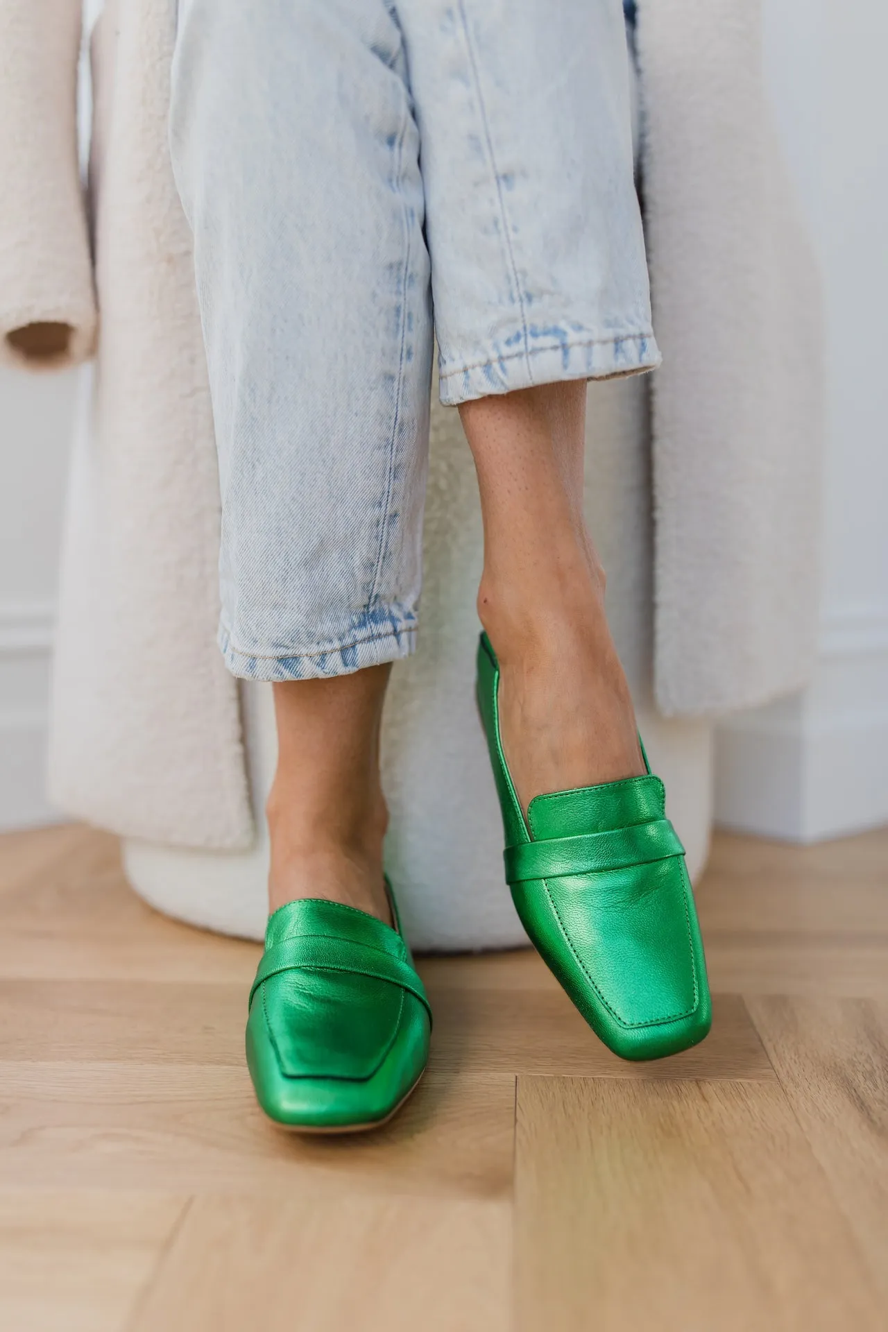 Seconds Sunday Loafer - Metallic Green