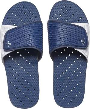 Showaflops Men's Casual, Fashion Sandal, Navy/White, 11-12