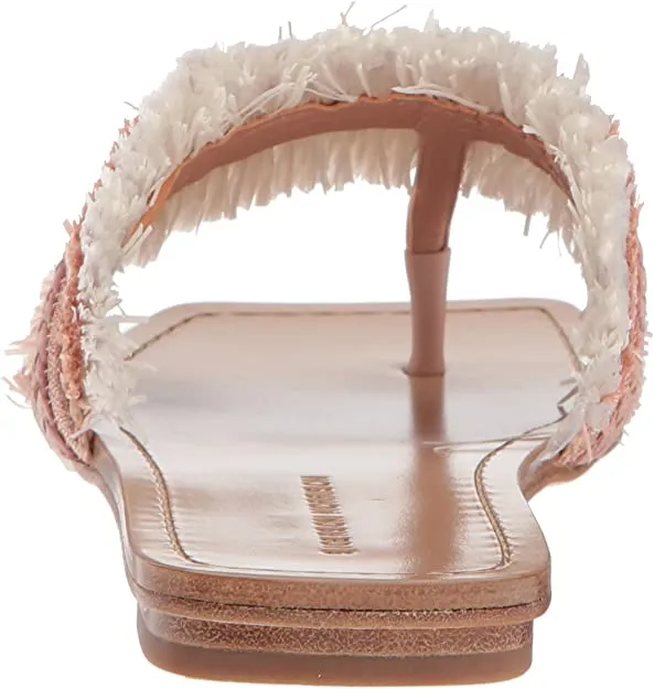 Sigerson Morrison Women's AVIS Flat Sandal, Nude White, 6.5