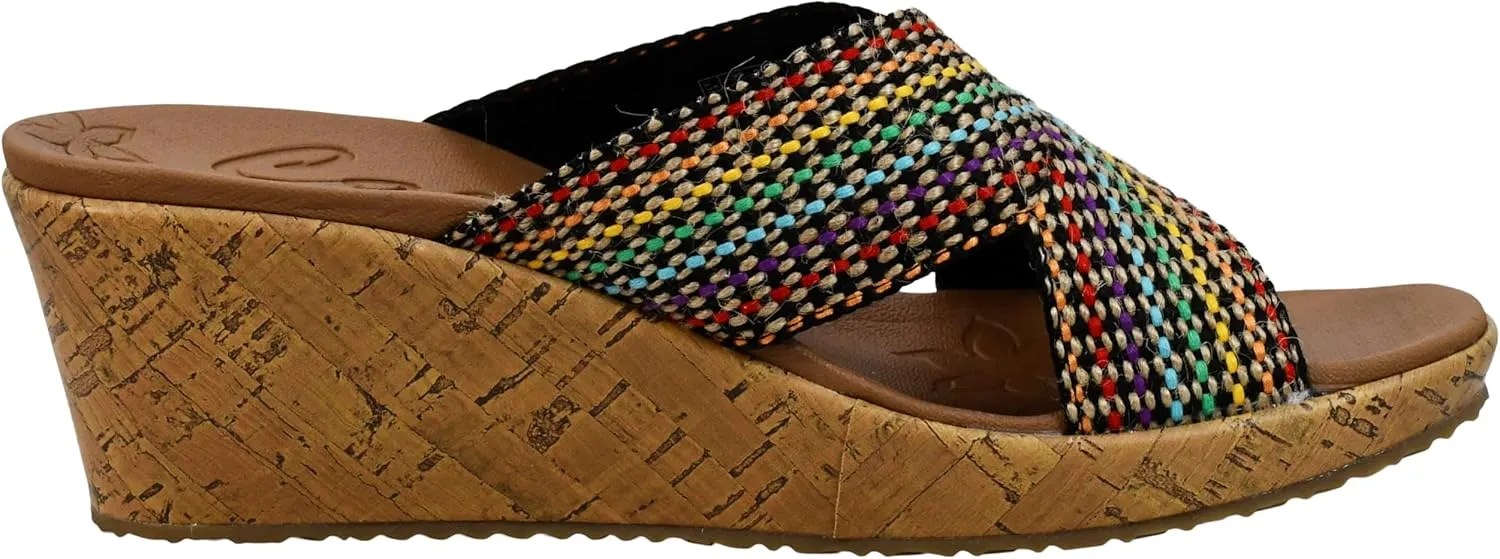 Skechers Women's Beverlee-Delighted Wedge Sandal