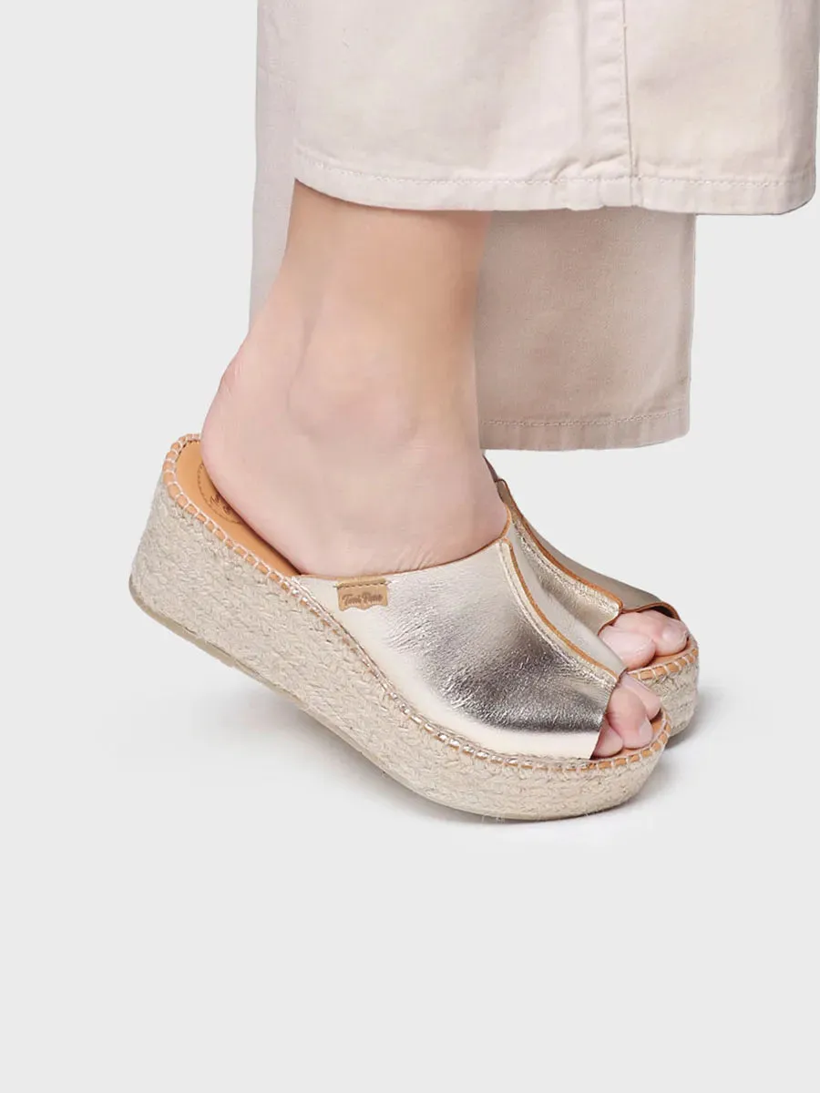 Slingback leather espadrilles - IVONNE