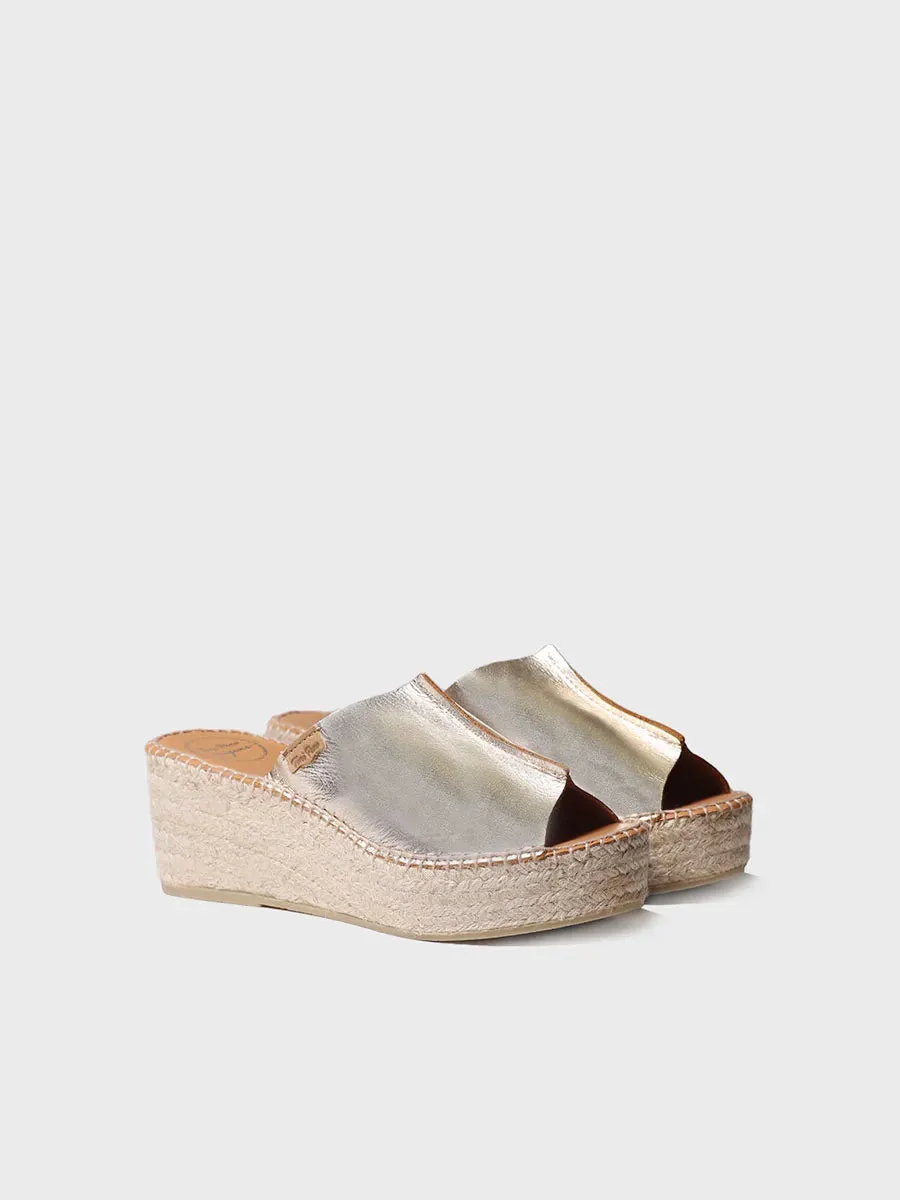 Slingback leather espadrilles - IVONNE
