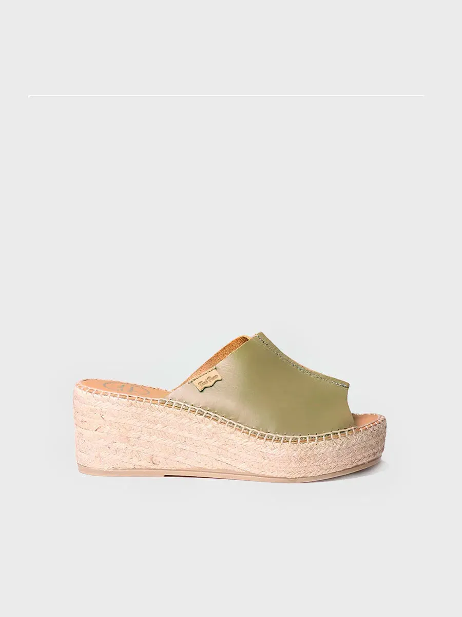 Slingback leather espadrilles - IVONNE