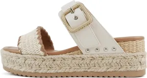 Soda “Sail” ~ Women Open Toe Double Band Espadrille Wedge Sandals